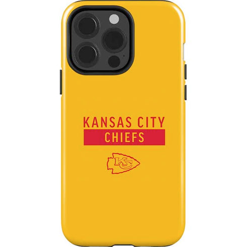 NFL Kansas City Chiefs Yellow Performance Series iPhone 15 Pro Impact Case