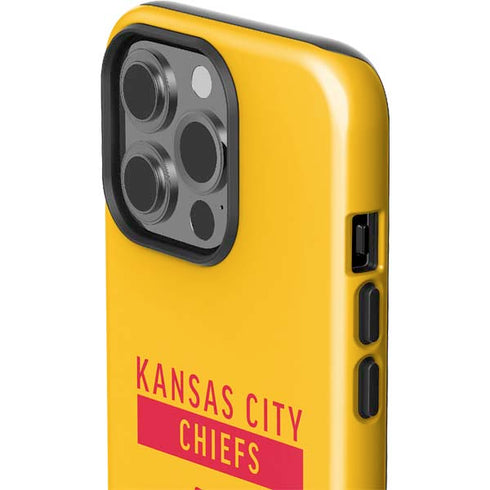 NFL Kansas City Chiefs Yellow Performance Series iPhone 15 Pro Impact Case