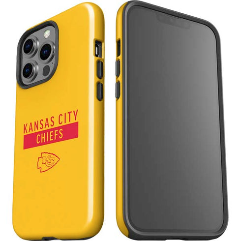 NFL Kansas City Chiefs Yellow Performance Series iPhone 15 Pro Impact Case
