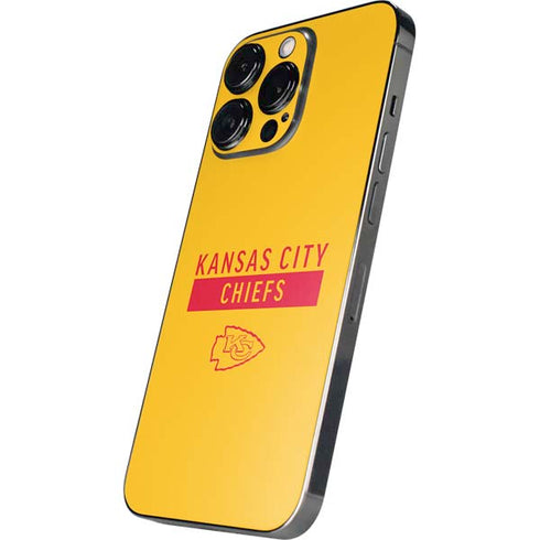 NFL Kansas City Chiefs Yellow Performance Series iPhone 15 Pro Max Skin