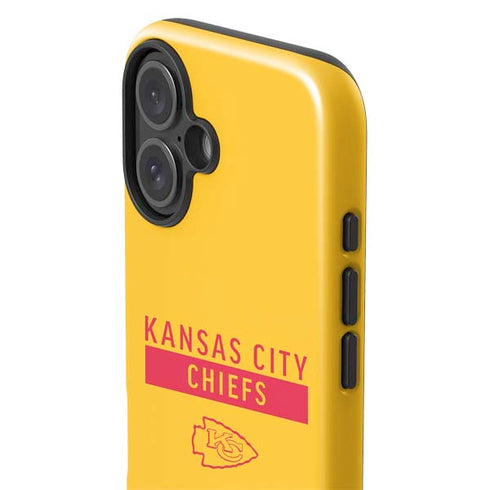 NFL Kansas City Chiefs Yellow Performance Series iPhone 16 Impact Case