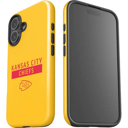 NFL Kansas City Chiefs Yellow Performance Series iPhone 16 Impact Case