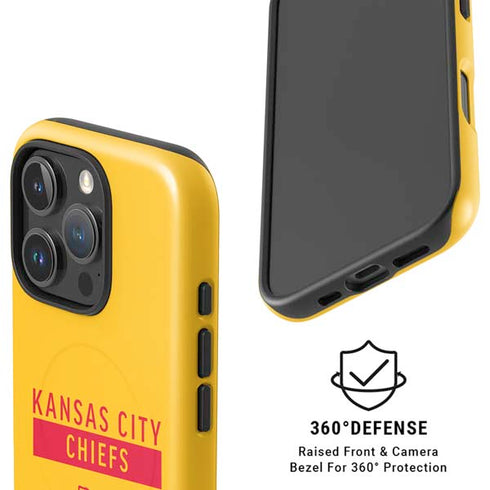 NFL Kansas City Chiefs Yellow Performance Series iPhone 16 Pro Magsafe Impact Case