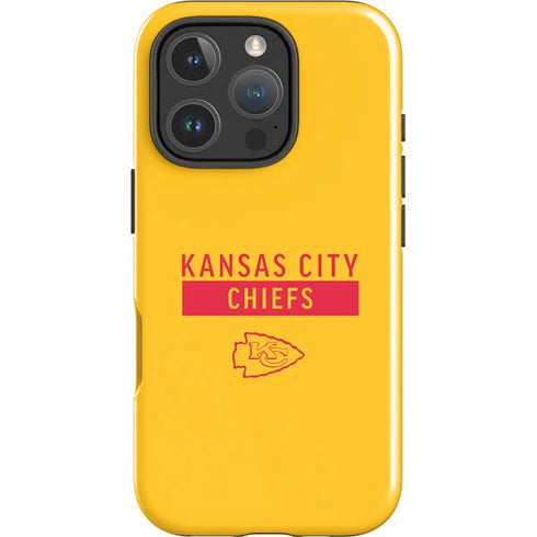 NFL Kansas City Chiefs Yellow Performance Series iPhone 16 Pro Max Impact Case