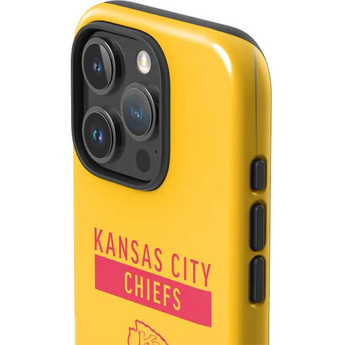 NFL Kansas City Chiefs Yellow Performance Series iPhone 16 Pro Max Impact Case