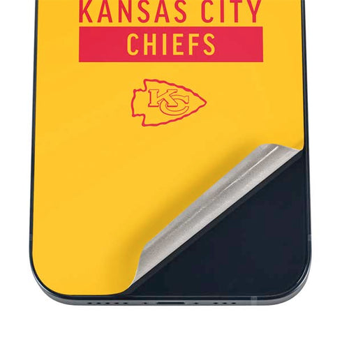 NFL Kansas City Chiefs Yellow Performance Series iPhone 16 Skin
