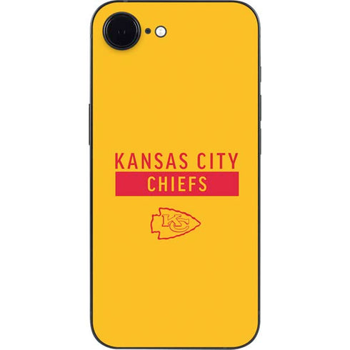 NFL Kansas City Chiefs Yellow Performance Series iPhone 16e Skin