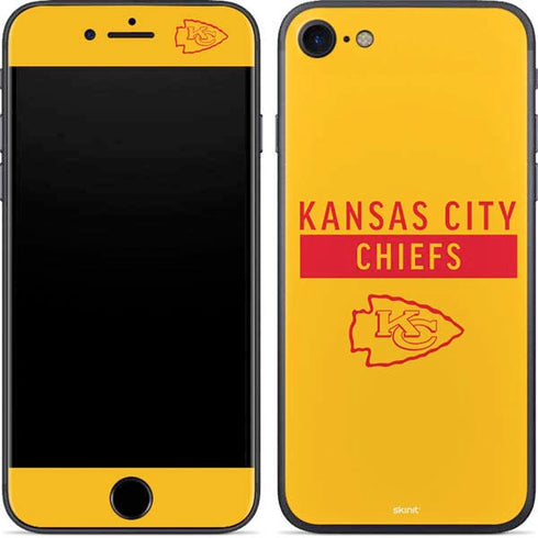 NFL Kansas City Chiefs Yellow Performance Series iPhone 8 Skin