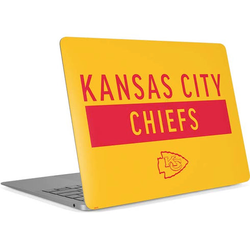 NFL Kansas City Chiefs Yellow Performance Series Apple MacBook Air Skin
