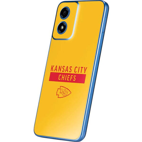 NFL Kansas City Chiefs Yellow Performance Series Moto G Play 4G (2024) Skin