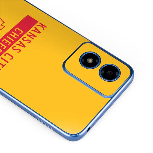 NFL Kansas City Chiefs Yellow Performance Series Moto G Play 4G (2024) Skin