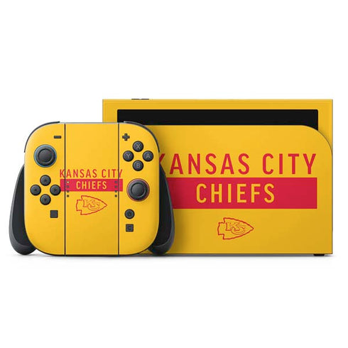 NFL Kansas City Chiefs Yellow Performance Series Nintendo Skins