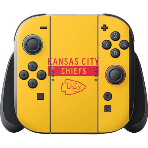 NFL Kansas City Chiefs Yellow Performance Series Nintendo Switch 2 (2025) with Joy-Con Skin