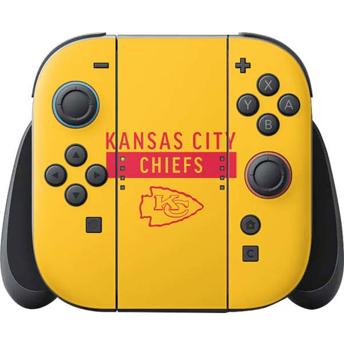 NFL Kansas City Chiefs Yellow Performance Series Nintendo Switch 2 (2025) Joy-Con Controller Skin