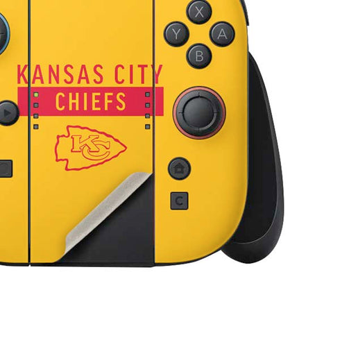 NFL Kansas City Chiefs Yellow Performance Series Nintendo Switch 2 (2025) Joy-Con Controller Skin