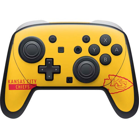 NFL Kansas City Chiefs Yellow Performance Series Nintendo Switch 2 (2025) Pro Controller Skin