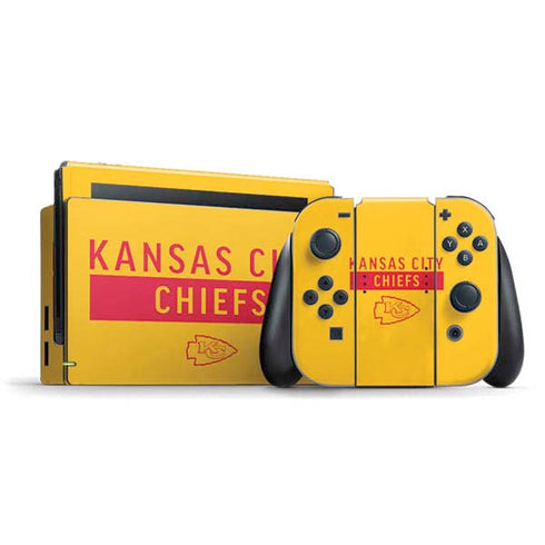 NFL Kansas City Chiefs Yellow Performance Series Nintendo Skins