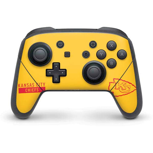 NFL Kansas City Chiefs Yellow Performance Series Nintendo Skins