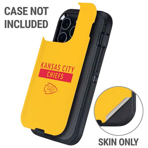 NFL Kansas City Chiefs Yellow Performance Series Otterbox Defender iPhone Skin