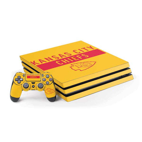NFL Kansas City Chiefs Yellow Performance Series PlayStation PS4 Skins