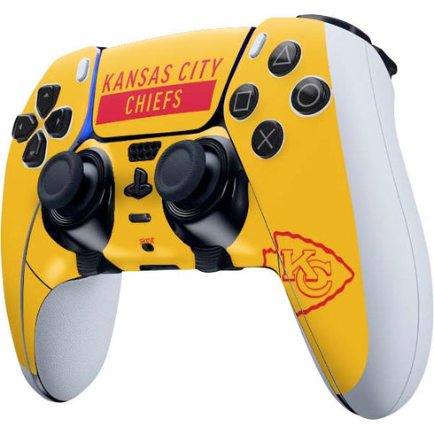 NFL Kansas City Chiefs Yellow Performance Series PS5 DualSense Edge Pro Controller Skin