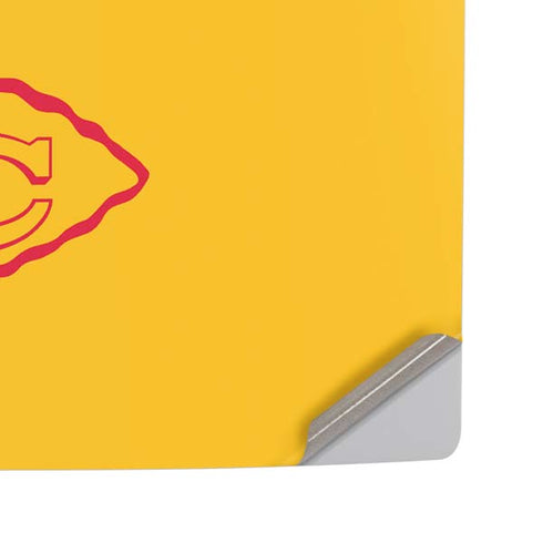 NFL Kansas City Chiefs Yellow Performance Series PS5 Pro Disk Console Skin