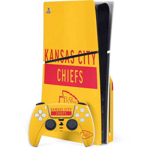 NFL Kansas City Chiefs Yellow Performance Series PlayStation PS5 Skins