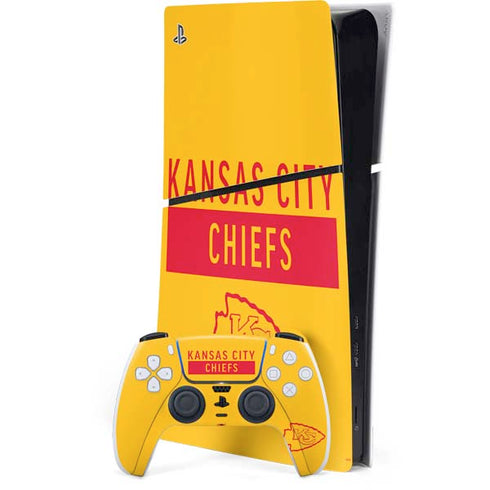 NFL Kansas City Chiefs Yellow Performance Series PlayStation PS5 Skins