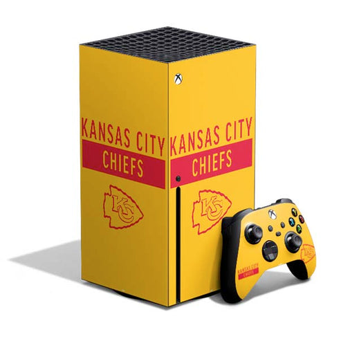 NFL Kansas City Chiefs Yellow Performance Series Xbox Series X Skins