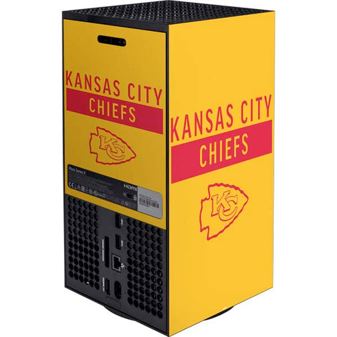 NFL Kansas City Chiefs Yellow Performance Series Xbox Series X Bundle Skin