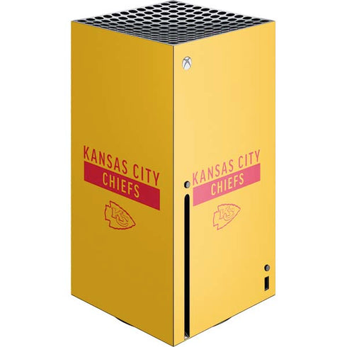 NFL Kansas City Chiefs Yellow Performance Series Xbox Series X Skins
