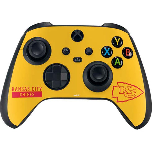 NFL Kansas City Chiefs Yellow Performance Series Xbox Series X Skins