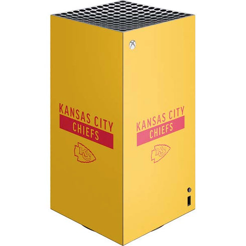 NFL Kansas City Chiefs Yellow Performance Series XBox Series X Digital Edition Console Skin