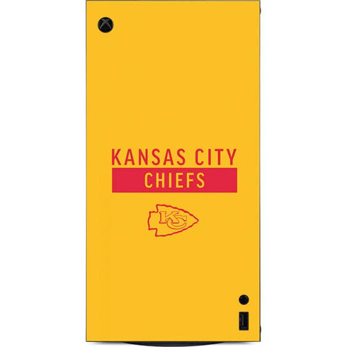 NFL Kansas City Chiefs Yellow Performance Series XBox Series X Digital Edition Console Skin