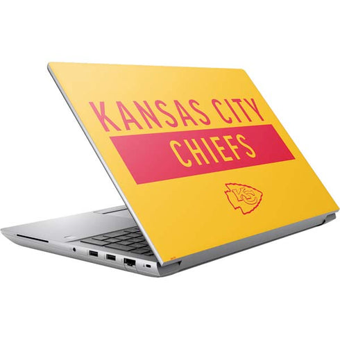 NFL Kansas City Chiefs Yellow Performance Series HP ZBook Fury 16 G10 Skin