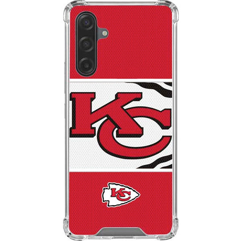 NFL Kansas City Chiefs Zone Block Galaxy A17 Clear Case