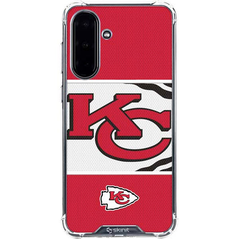 NFL Kansas City Chiefs Zone Block Galaxy A36 5G Clear Case