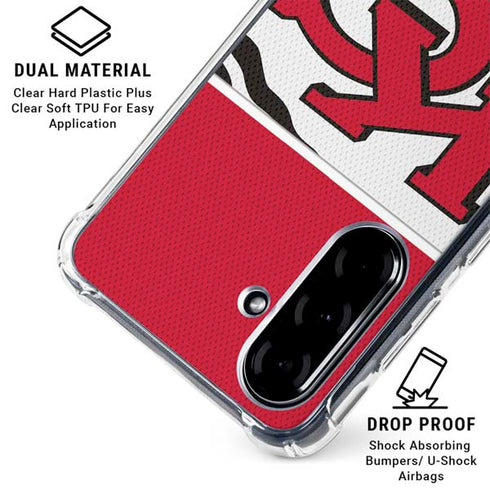 NFL Kansas City Chiefs Zone Block Galaxy A36 5G Clear Case