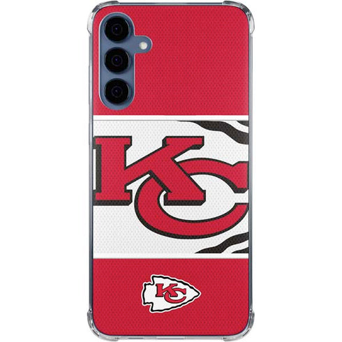 NFL Kansas City Chiefs Zone Block Galaxy A55 5G Clear Case