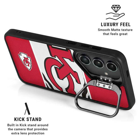 NFL Kansas City Chiefs Zone Block Galaxy S25 Kickstand Case