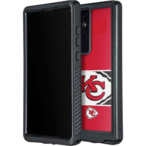 NFL Kansas City Chiefs Zone Block Galaxy S24 Ultra Waterproof Case
