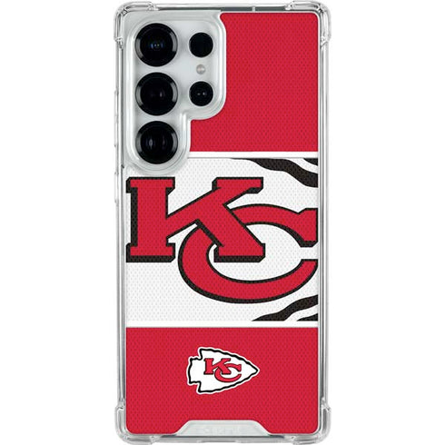 NFL Kansas City Chiefs Zone Block Galaxy S25 Ultra Clear Case
