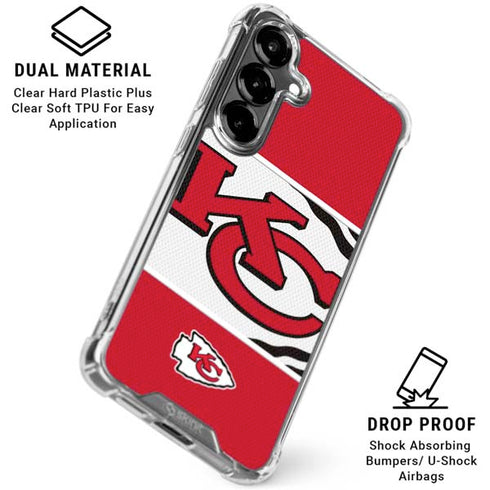 NFL Kansas City Chiefs Zone Block Galaxy S26 Clear Case