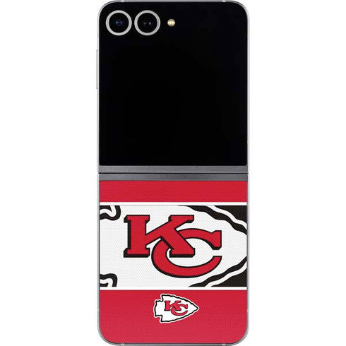 NFL Kansas City Chiefs Zone Block Galaxy Z Flip6 Skin