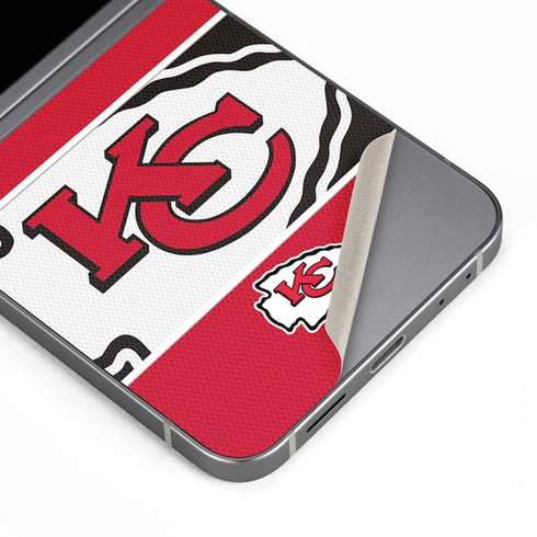 NFL Kansas City Chiefs Zone Block Galaxy Z Flip6 Skin