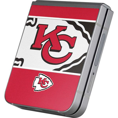 NFL Kansas City Chiefs Zone Block Galaxy Z Flip6 Skin
