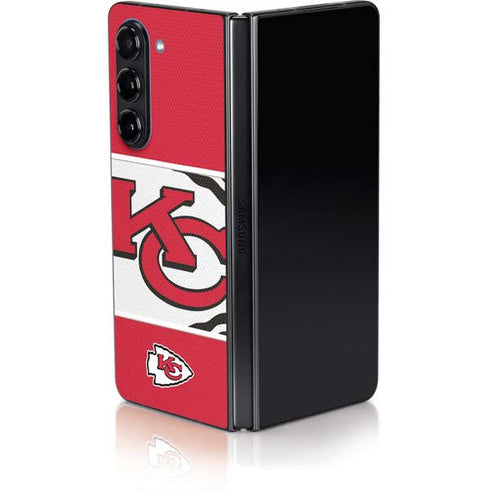 NFL Kansas City Chiefs Zone Block Galaxy Z Fold5 5G Skin