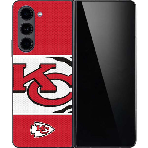 NFL Kansas City Chiefs Zone Block Galaxy Z Fold5 5G Skin