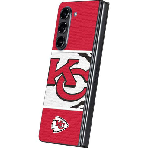 NFL Kansas City Chiefs Zone Block Galaxy Z Fold5 5G Skin