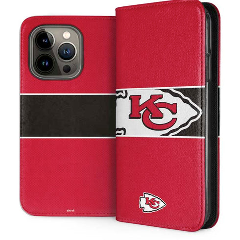 NFL Kansas City Chiefs Zone Block iPhone 14 Pro Folio Case